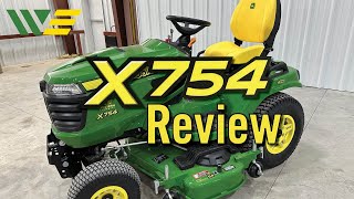 2023 John Deere X754 Lawn Mower Review amp Walkaround [upl. by Olnton332]