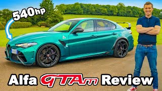 Alfa Romeo Giulia GTAm review  the ultimate performance saloon [upl. by Eineg]