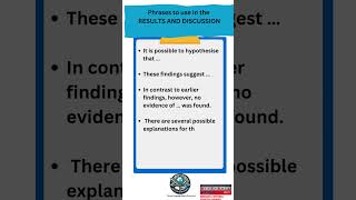 Lesson 6 ResearchPhrases to use in Writing the Results and Discussion Part 2 researchtips [upl. by Arramas]