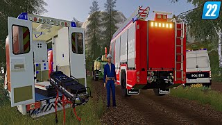 LS22  Tragischer Feuerwehreinsatz bei Matsch und Regen [upl. by Nedyrb]