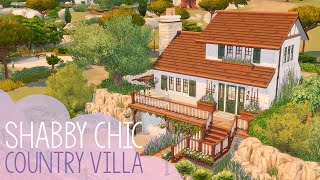 Shabby Chic Country Villa  The Sims 4 Stop Motion Build  NoCC [upl. by Aihseuqram]