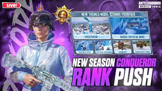 CONQUEROR RANK PUSH ❤️‍🩹 HEAVY RANKPUSH  DAY11  bgmilive rankpush shortsfeed recommed pubg [upl. by Marie-Ann]