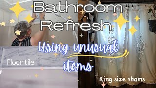 Bathroom Refresh • With Unusual Items ✨ [upl. by Zzaj489]