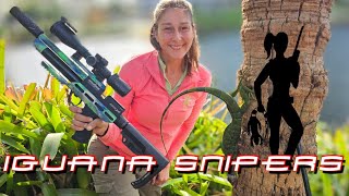 Hunting Iguanas in the warm winter of South Florida with the Ghost and AtomicIguana Snipers 145 [upl. by Ninette]