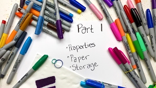 Sharpie Coloring Secrets Part 1  Properties Storage amp Paper [upl. by Cathleen]