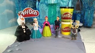 FROZEN PLAYDOH Tutorial How to Make Olaf a Tuxedo [upl. by Lauber]