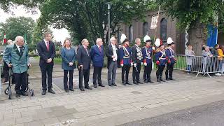 Schützenfest in Grevenbroich Kapellen  Oberstparade am 262024  BSV KapellenErft [upl. by Ahsehyt]