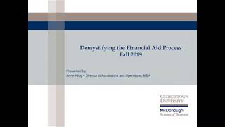 Demystifying the Financial Aid Process [upl. by Ahsenit]