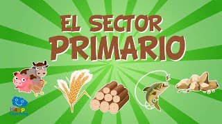 EL SECTOR PRIMARIO El trabajo y su clasificación  Vídeos Educativos para niños [upl. by Assiron201]