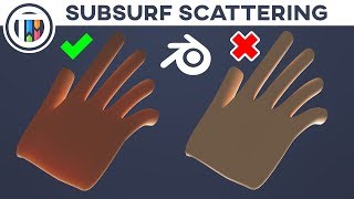 Blender Tutorial  Creating A Simple Subsurface Scattering Material in Blender SSS [upl. by Delwyn881]