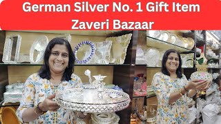 Zaveri Bazaar  German Silver Gold Coated Gift Item  Sagar Silver Shop  Mumbai [upl. by Dedric]