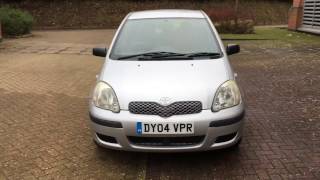 2004 TOYOTA YARIS 13 VVTI  Low miles Years MOT Ideal 1st car [upl. by Farro]