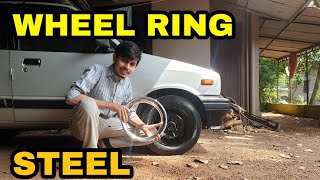 WHEEL STEEL RING  MARUTI 800  12 INCH  HOW CAN FITTING  MALAYALAM  TECH TRIP BROS [upl. by Aidni]