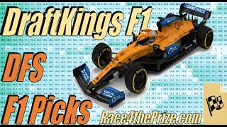 Fantasy F1 DFS Formula 1 Picks  DraftKings Strategy for Winning Lineups [upl. by Olsen]