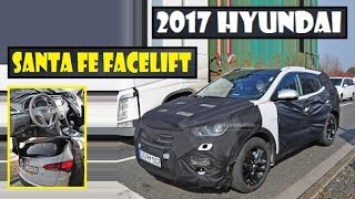 2017 Hyundai Santa Fe Facelift spied get new lights and infotainment system [upl. by Ahsieker]