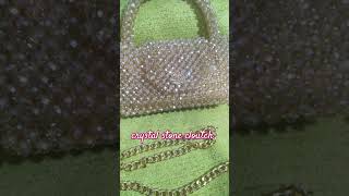 crystal stone cloutch handmade bridalpurse [upl. by Ennyleuqcaj280]