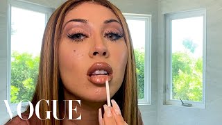 Kali Uchiss 38Step Guide to ’90s Glam Beauty  Beauty Secrets  Vogue [upl. by Alliw]