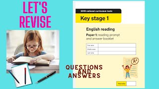 Prepare Year2 KS1 SATS Like a PRO  English  2019 Paper  2022 pass your SATS  Grammer2019 SPAG [upl. by Alleinad182]