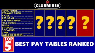 The Best Video Poker Pay Tables Of 2024 [upl. by Gretna]