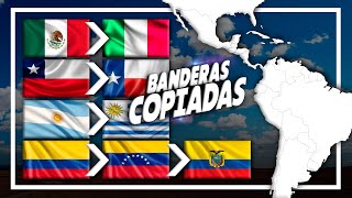 Las 16 BANDERAS COPIADAS de América Latina ¿quién se copió [upl. by Rodge549]