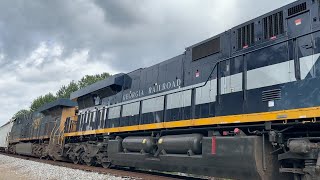 Test CSX New Georgia Railroad Train Passed [upl. by Eceertal]