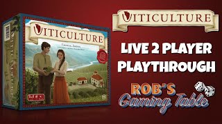 Viticulture Essential Edition Playthrough 2 Players [upl. by Jacobs]