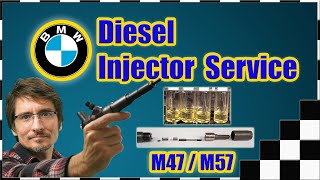 Diesel Injector Leak Off Test and Nozzle Clean DIY Bosch Injectors for BMW M47 M57 engines [upl. by Kciredec134]