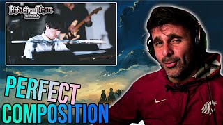 MUSIC DIRECTOR REACTS  Attack on Titan Suite  Hiroyuki Sawano Project emU [upl. by Magill]