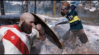 Doblaje Argento  Kratos VS Baldur God of War [upl. by Enerahs]