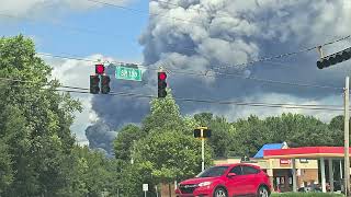 Chemical Fire Conyers GA [upl. by Cyrus]