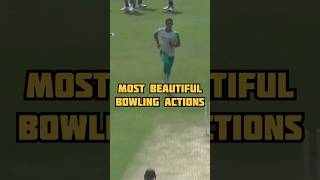 MOST BEAUTIFUL BOWLING ACTIONS cricket shorts [upl. by Sarkaria674]