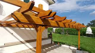 Pergola addossata fai da te con laiuto di un professionista [upl. by Ellen775]