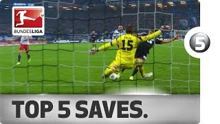 Top 5 Saves  Neuer Adler and More with Incredible Stops [upl. by Aniretake]