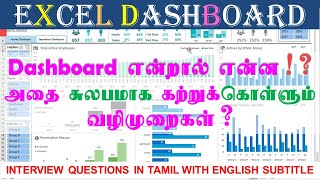 HOW TO CREATE A DASHBOARD IN EXCEL  TAMIL  INTERACTIVE EXCEL DASHBOARD  xltechtamil [upl. by Evslin]