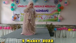 Lomba Busana Muslim amp Muslimah TK Pusri Palembang [upl. by Annirtak]