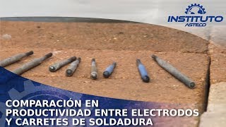 Comparación en productividad entre electrodos y carretes de soldadura [upl. by Asira323]