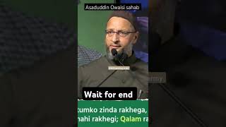 Qalam tumko Zinda rakhega mim asaduddinowaisi short [upl. by Tavy]