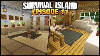 Minecraft Armory amp House Furnishings  Episode 11 Survival Island Lets Play 2 [upl. by Carly509]