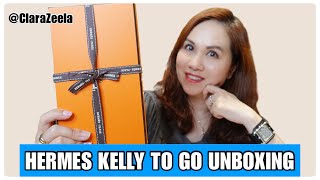 Hermes Kelly to Go UnBoxing amp Review  What Fits  Pros amp Cons [upl. by Mildrid847]