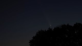 Video of Comet TsuchinshanATLAS Passing By Earth From My Backyard [upl. by Halludba115]