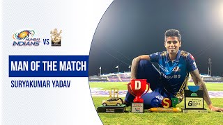 MI vs RCB Man of the Match  Suryakumar Yadav  मैन ऑफ द मैच  Dream11 IPL 2020 [upl. by Ebert]