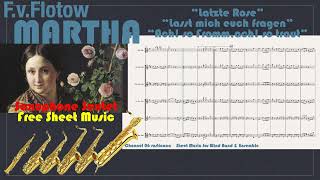 FlotowMARTHA Saxophone Sextet Free Sheet Music Download 06 rusticana Ensemble Collection [upl. by Marguerite]