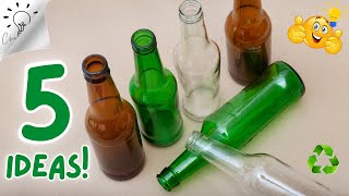 STOP Throwing away Glass Jar 5 Brilliant Ideas from Glass Bottles ♻️ I make MANY and SELL them all [upl. by Oner]