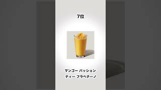 スターバックス メニューランキング Shorts 雑学 うんちく 豆知識 カフェ 人気ランキング スターバックス フラペチーノ スタバ スタバ新作 有益 ランキング [upl. by Malvin]