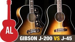 J200 vs J45  Whats the Best Gibson Acoustic [upl. by Reyam]