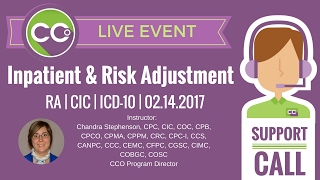 CCO Live Support Call  Inpatient amp Risk Adjustment  02142017 [upl. by Ancalin]