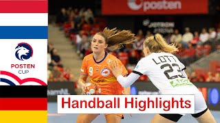 Netherlands vs Germany Handball Highlights Posten Cup Womens 2024 [upl. by Nnawaj]