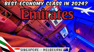 8 hours in Emirates 777 economy class  Singapore to Melbourne [upl. by Atsedom]