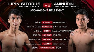 LIPIN SITORUS VS AMINUDIN  FULL FIGHT ONE PRIDE 83 KING SIZE NEW [upl. by Haym]