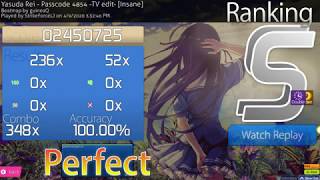 Passcode 4854  TV Edit  DTHD SS  osu  Kniph [upl. by Ribble702]